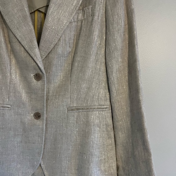 J. Crew Women's Metallic 2-Button Blazer Size: 6 MSRP $125.00 - Picture 3 of 8